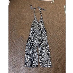 Zebra print jumpsuit